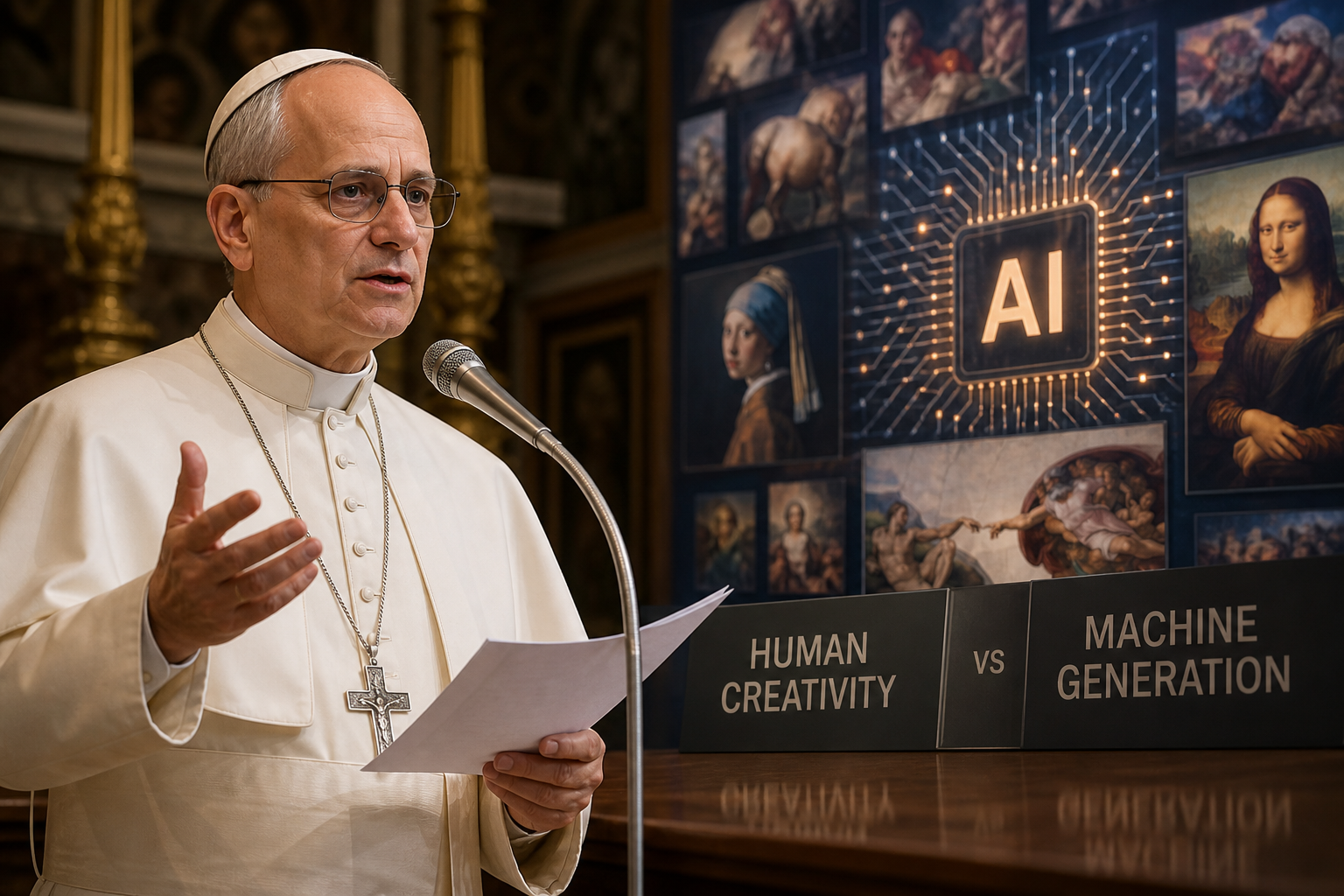 Pope Leo XIV Denounces AI-Generated Art, Citing Lack of Human Spark