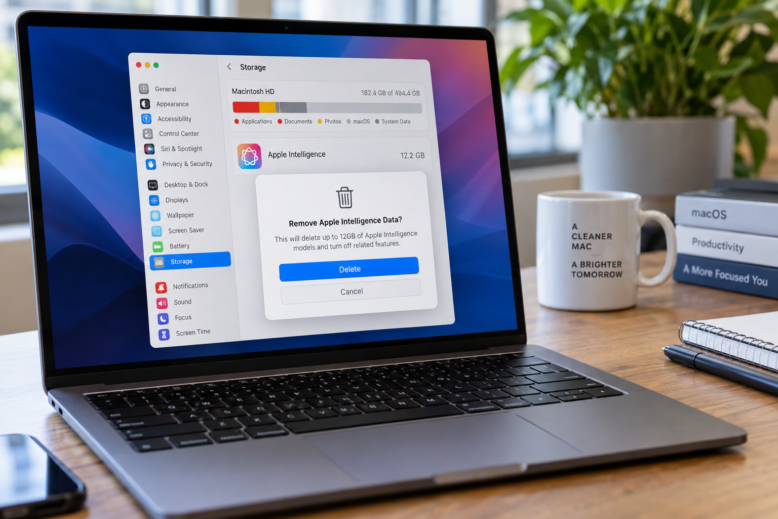 New Tool Lets Mac Users Delete 12GB of Apple Intelligence Data