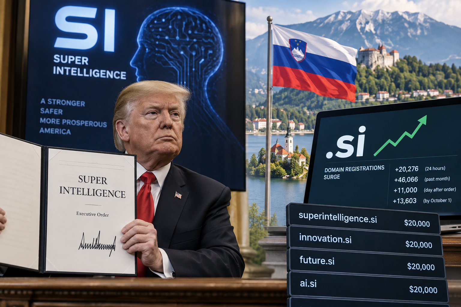 Slovenia's .si Domains Surge After Trump Renames AI to 'Super Intelligence'
