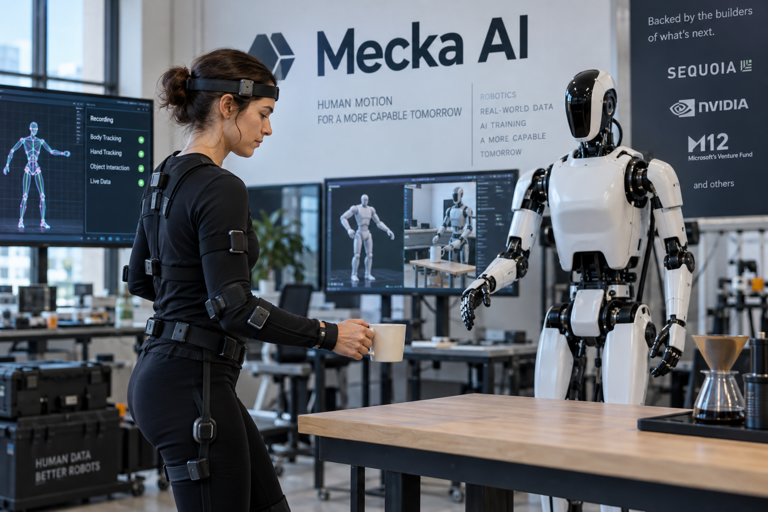 Mecka AI Raises $60M to Train Humanoid Robots with Human Motion Data