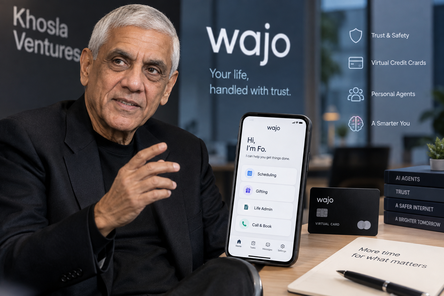 Vinod Khosla Bets on Wajo to Win Personal-Agent Market with Trust