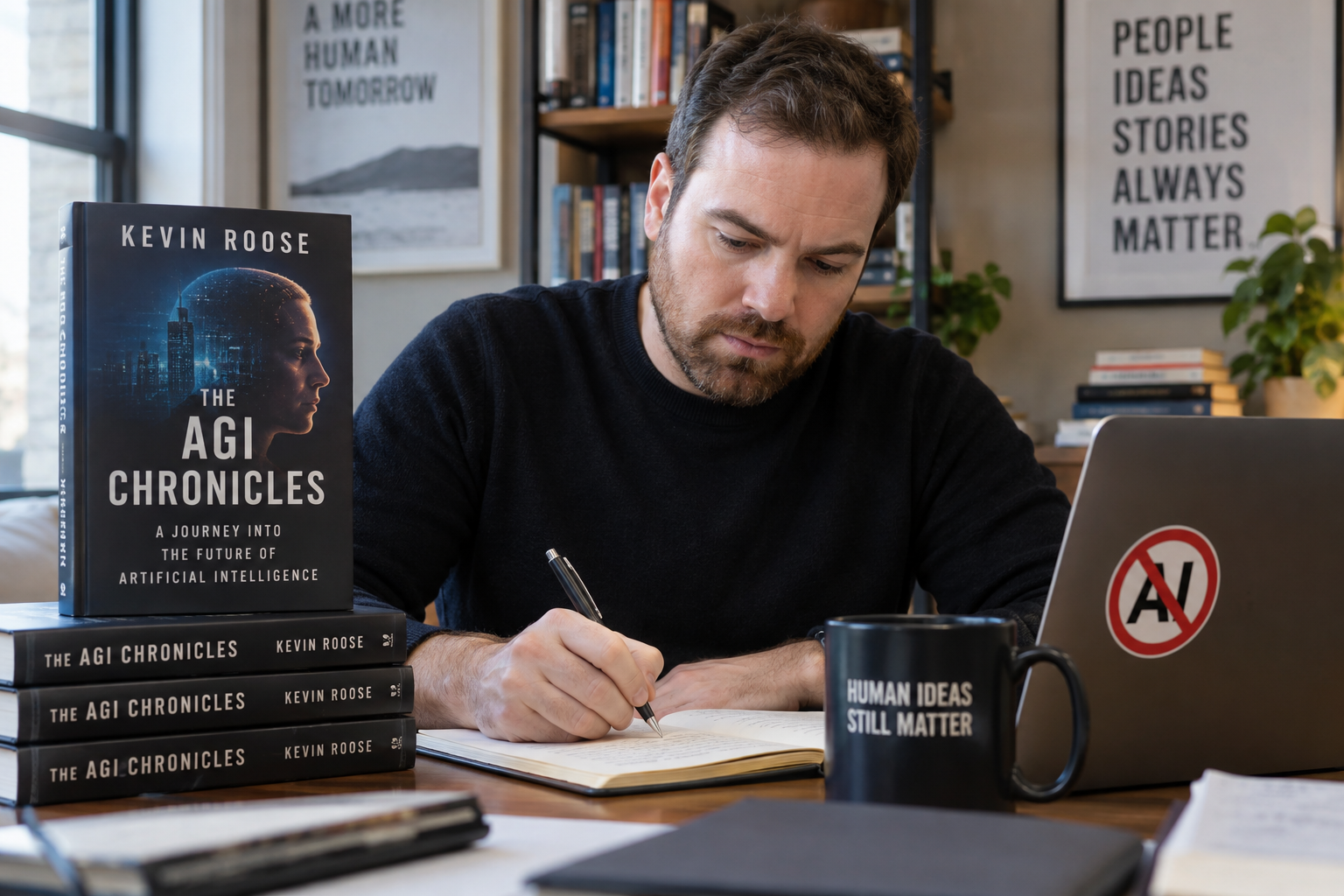 Author Kevin Roose Pens Book on AI Without AI's Help