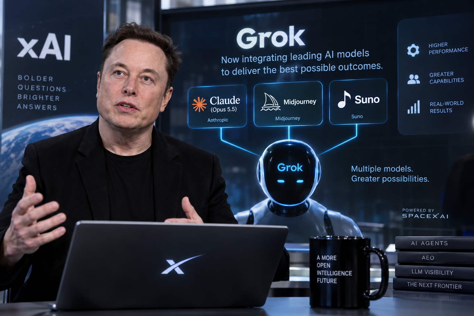 Musk's Grok Bot to Integrate Rival AI Models for Enhanced Performance