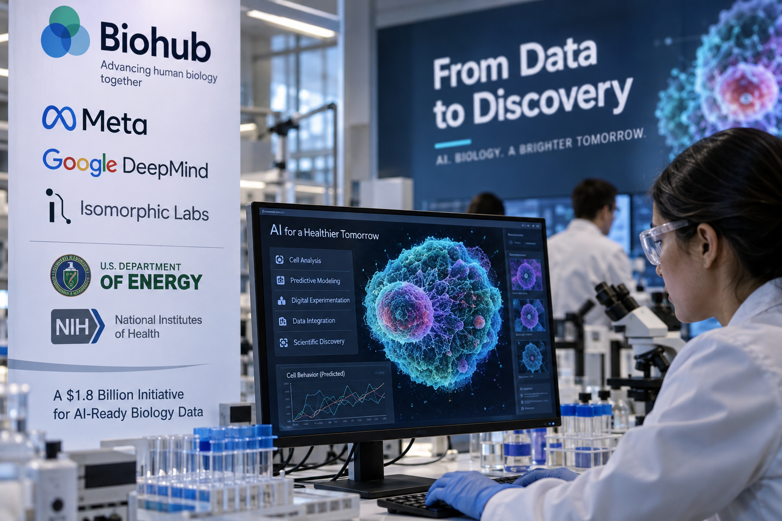 Biohub, Meta, Google DeepMind Unveil $1.8 Billion AI Biology Data Initiative