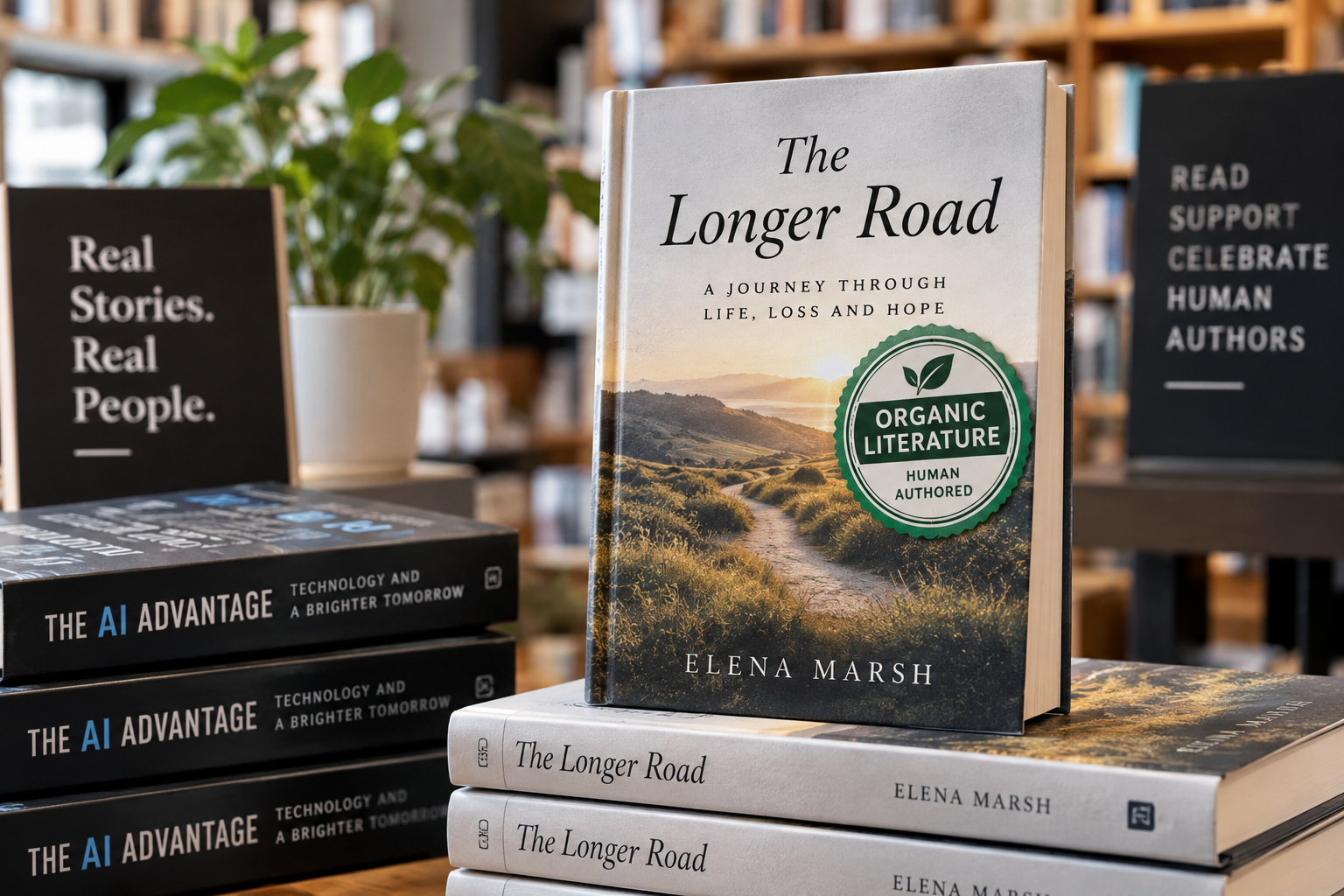 New 'Organic' Stamp to Distinguish Human-Authored Books from AI-Generated Content