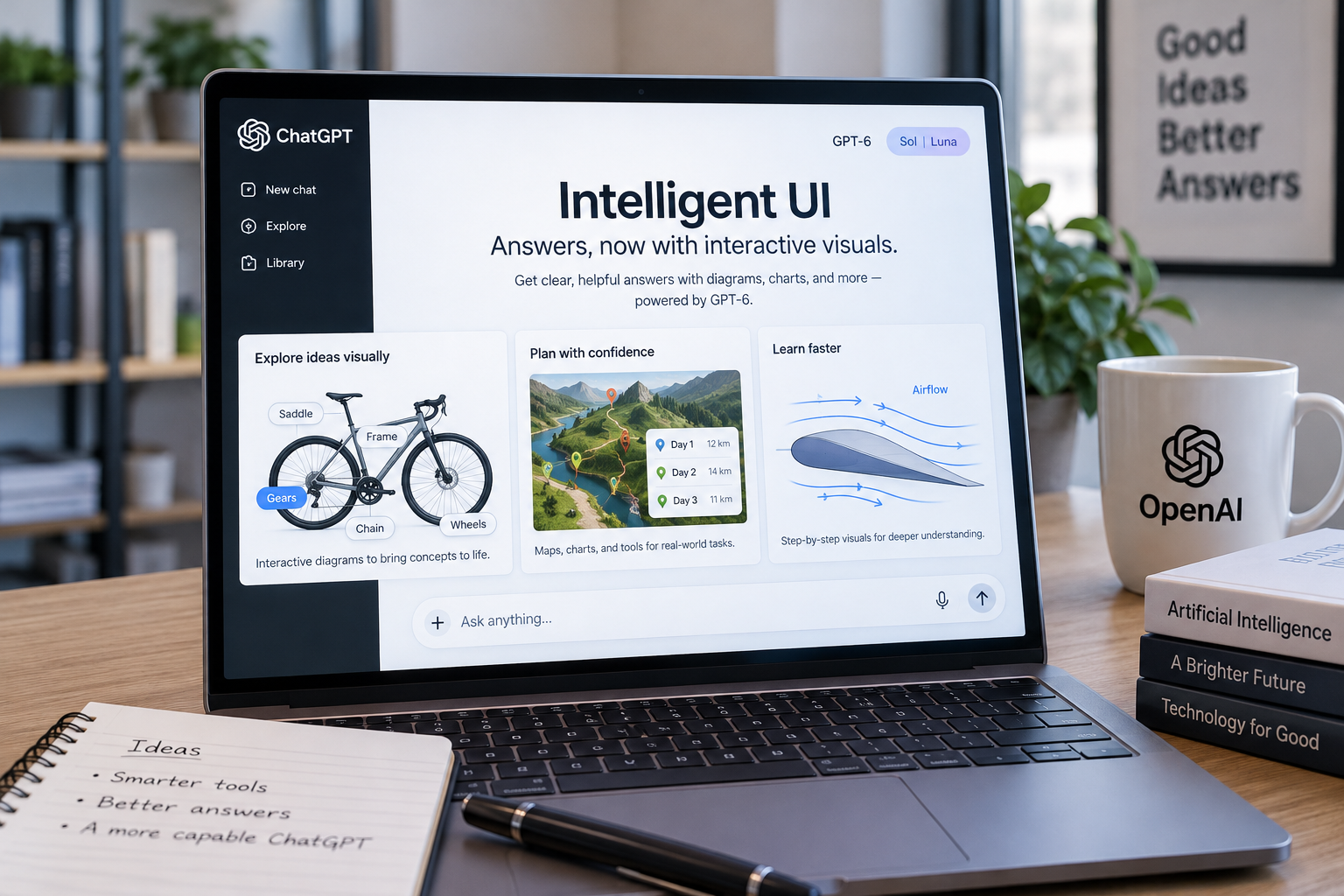 ChatGPT Unveils Intelligent UI with Interactive Visuals