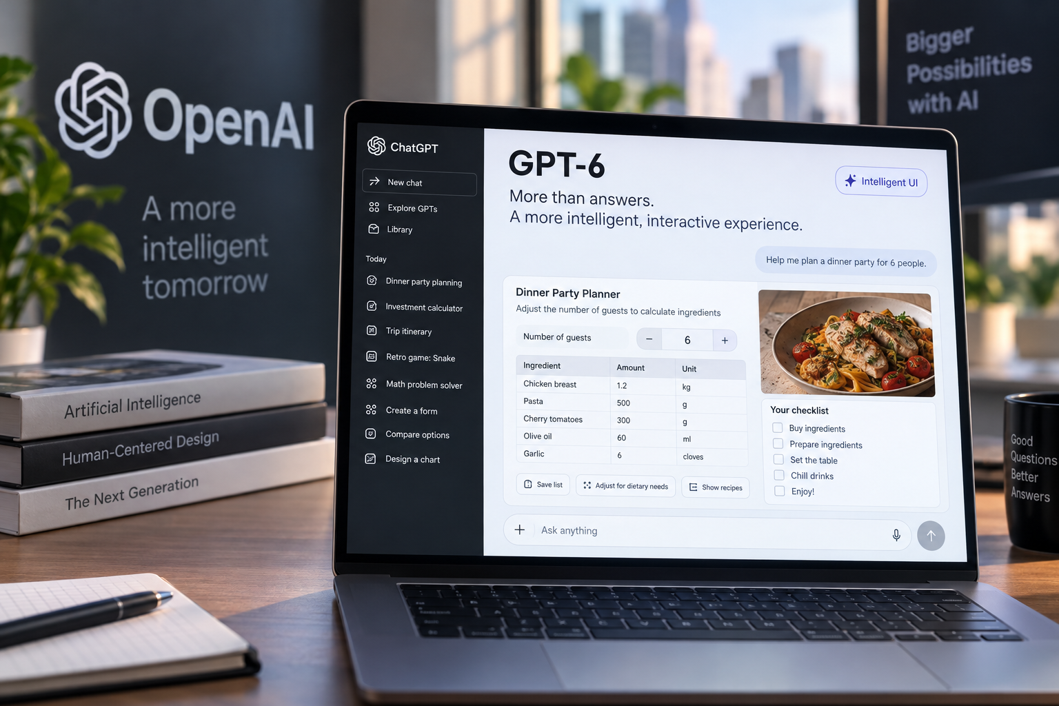 OpenAI Unveils GPT-6 with Intelligent UI for ChatGPT