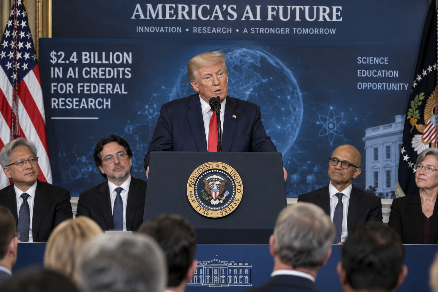 Trump Unveils $2.4B in AI Credits to Boost Federal Research
