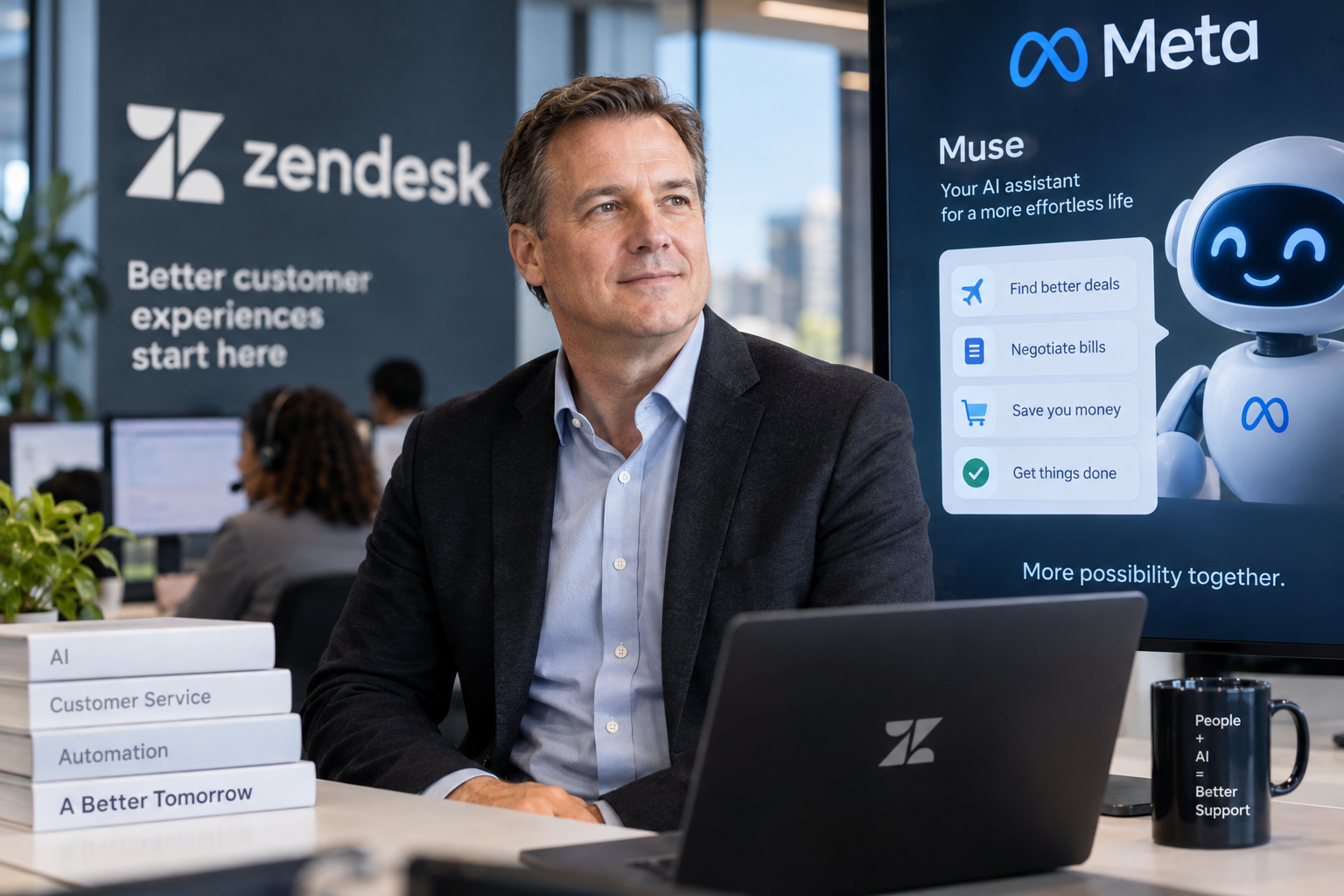 Zendesk CEO Sees Big Savings with Meta's Muse, Foresees AI-Driven Future