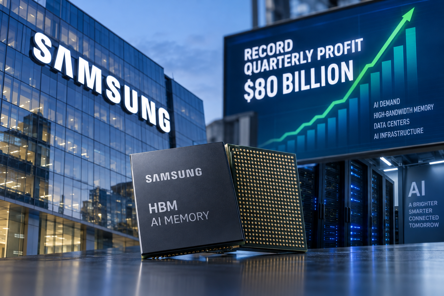 Samsung Sees Record $80bn Quarterly Profit as AI Demand Surges