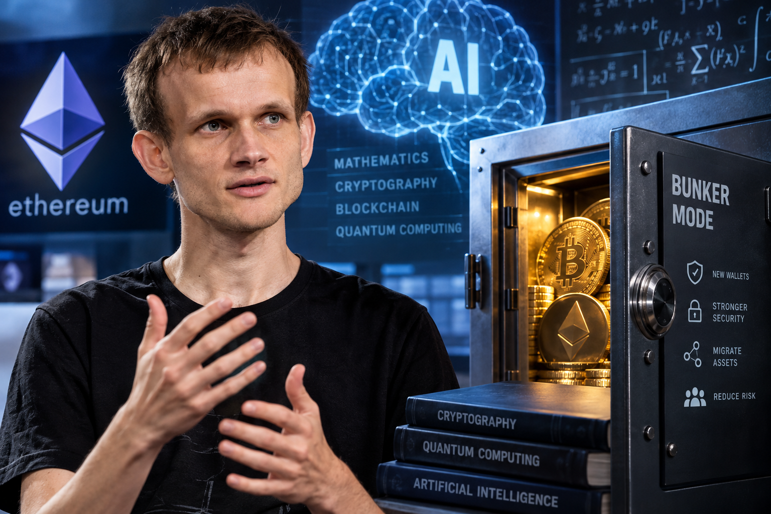 Vitalik Buterin Backs Crypto 'Bunker Mode' Amid AI Math Advances