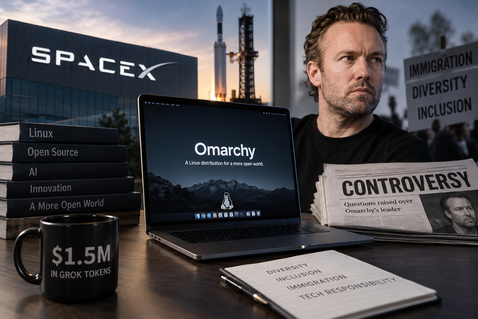 SpaceXAI Backs Controversial Linux Distro Omarchy with $1.5 Million