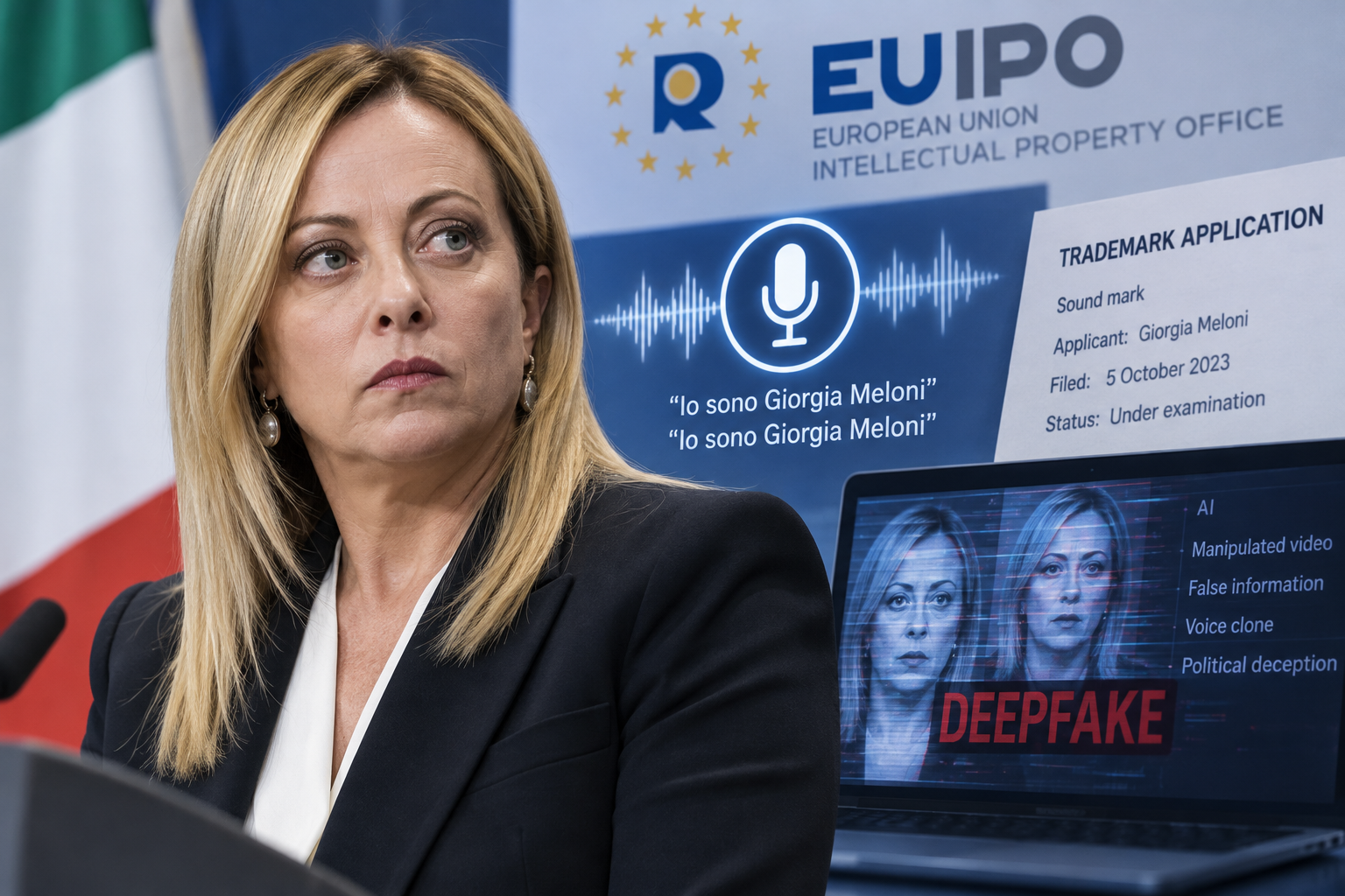 Italian Prime Minister Giorgia Meloni Seeks to Trademark Her Voice to Combat AI Deepfakes