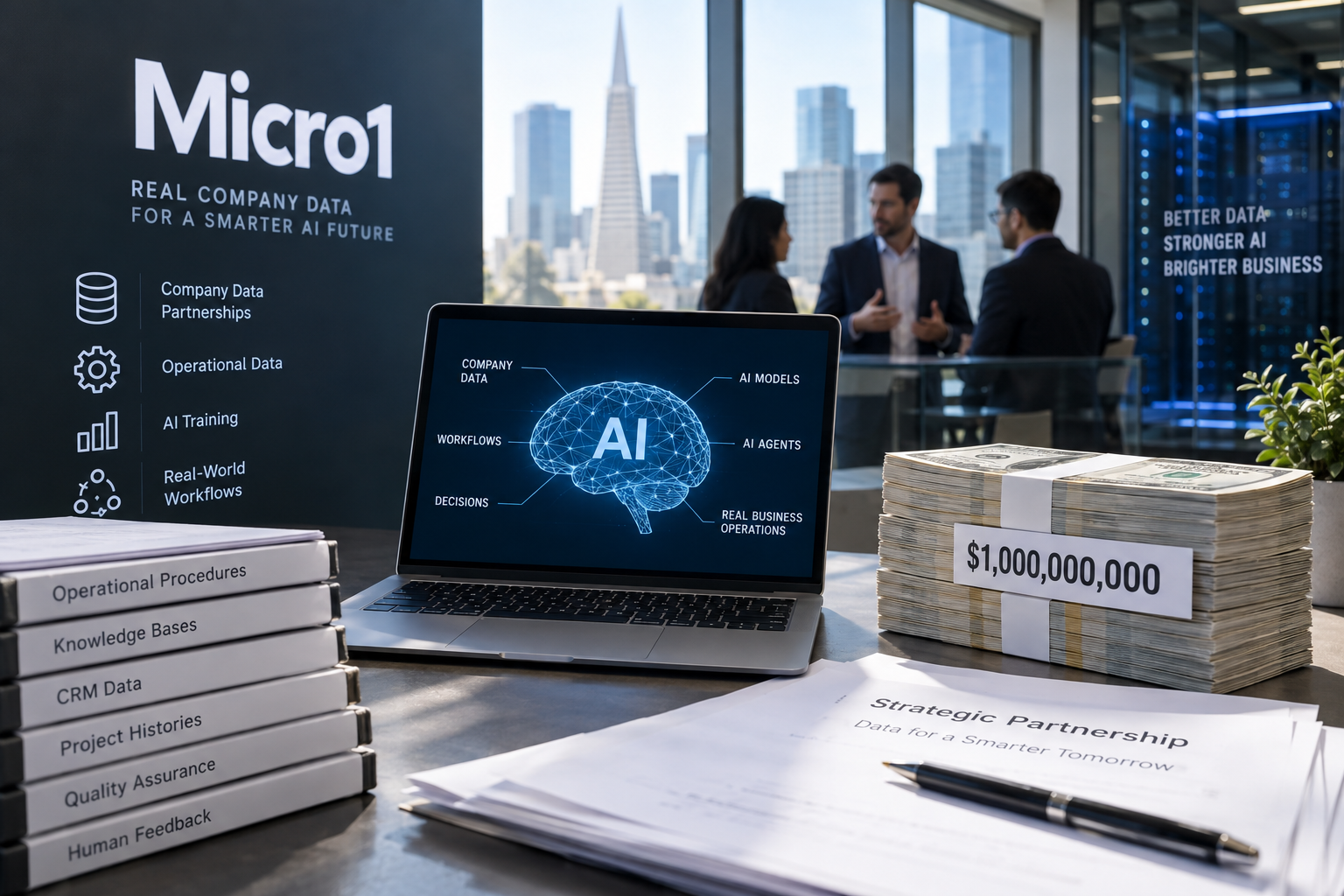 Micro1 Commits $1 Billion to Acquire Company Data for AI Training