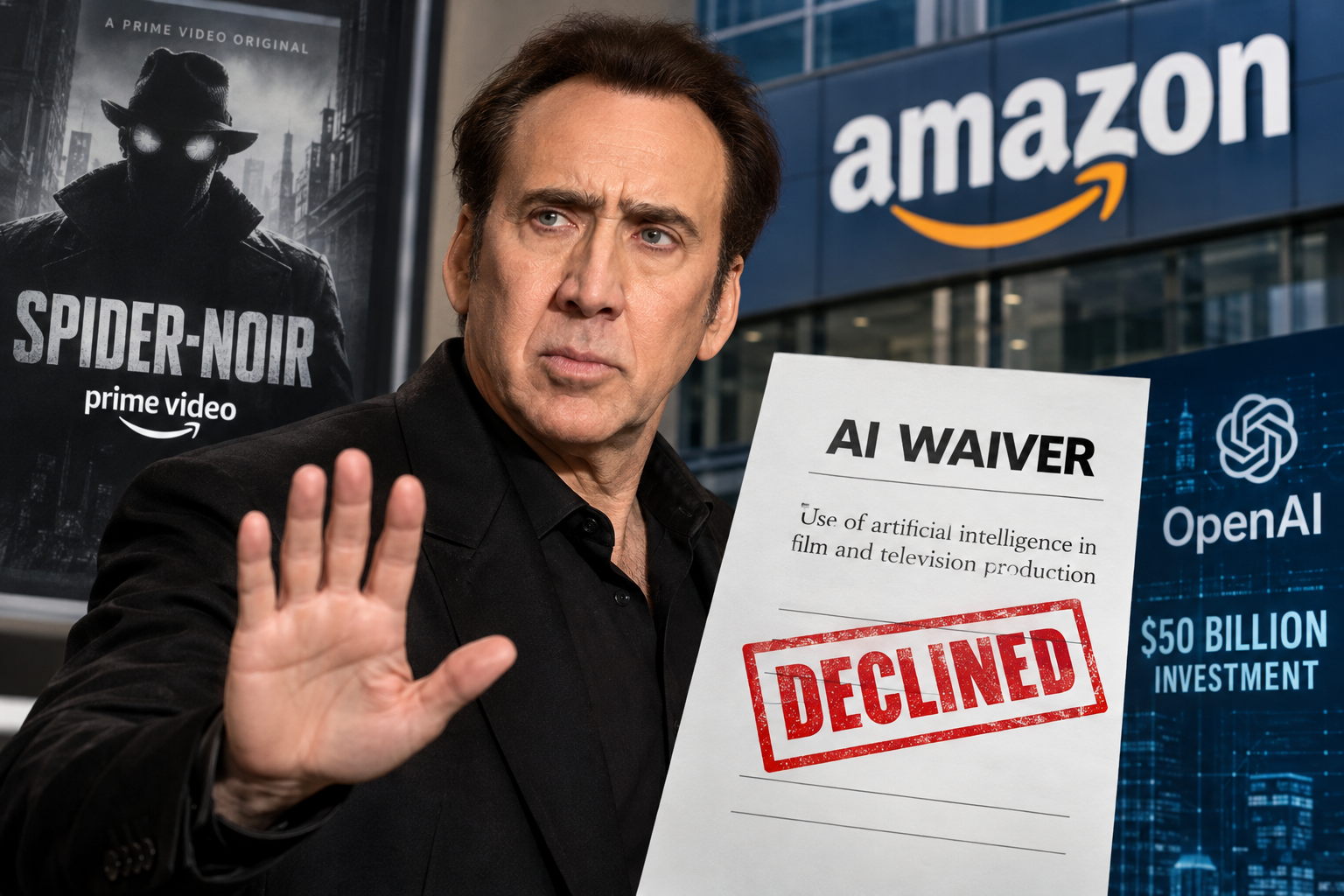 Nicolas Cage Refuses Amazon's AI Waiver for Cancelled Series 'Spider-Noir'