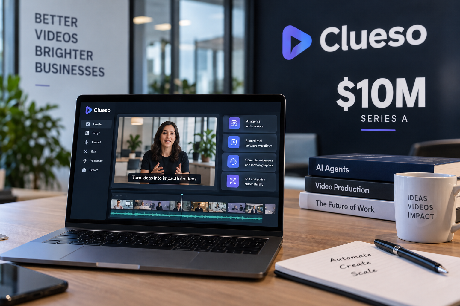Clueso Raises $10M to Automate Corporate Video Creation with AI Agents