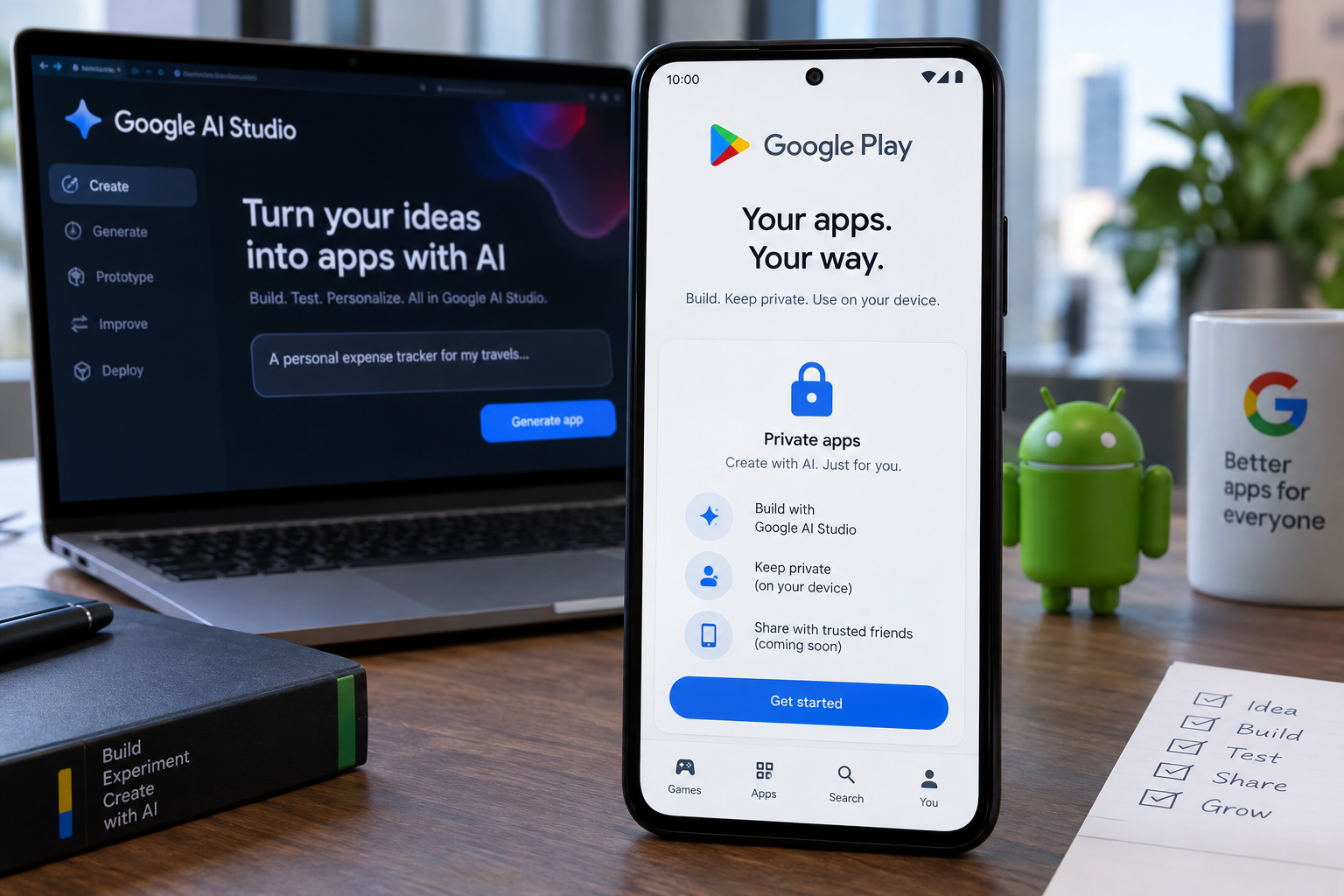 Google Play Now Supports Private Apps Built with AI