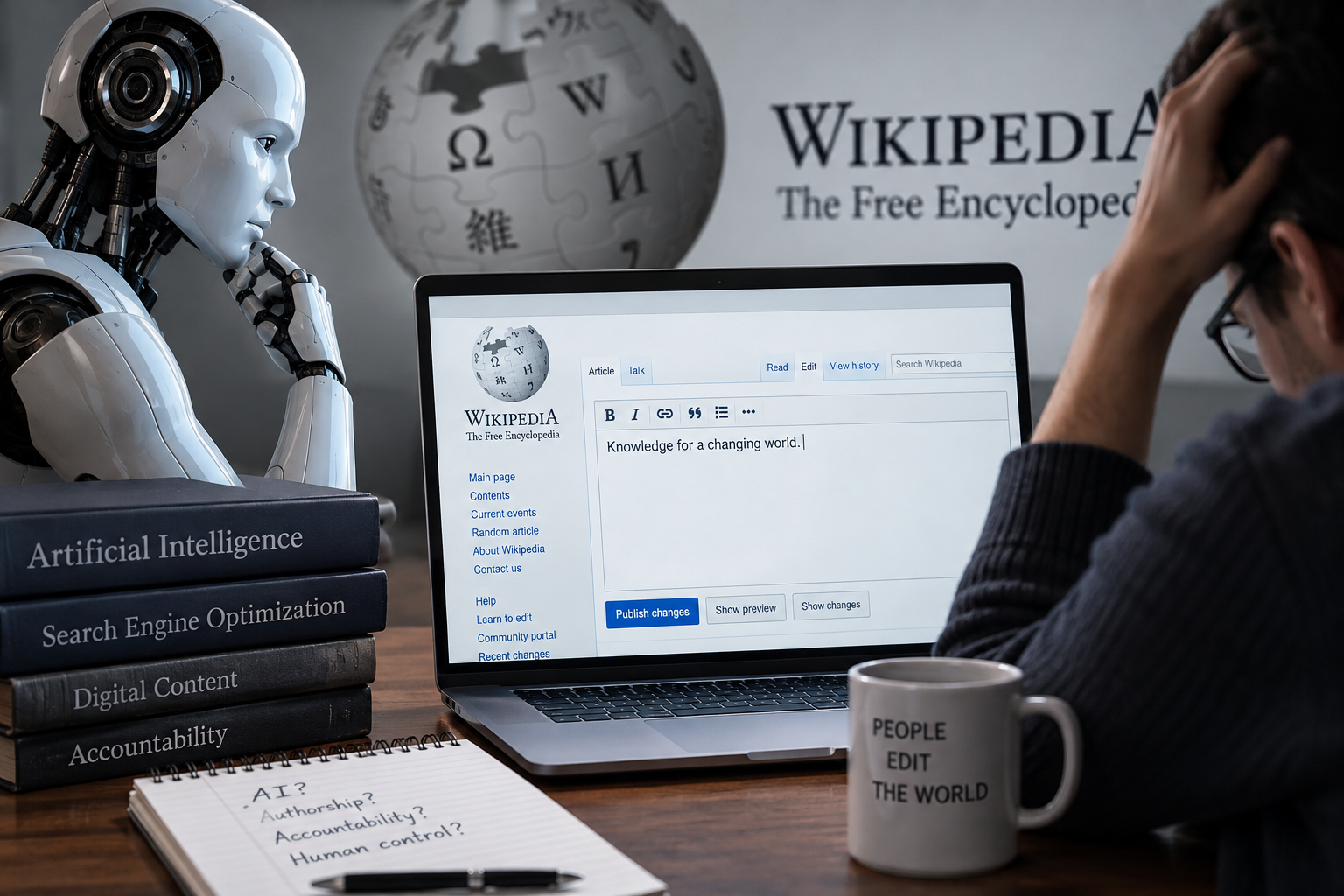 Wikipedians Underestimated AI's Impact, Now Struggle to Maintain Control