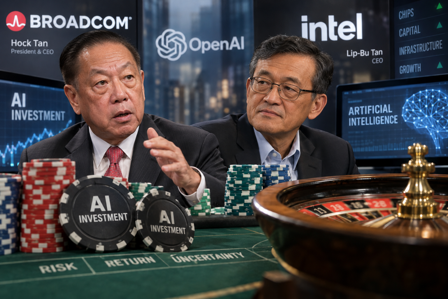 Broadcom CEO Compares AI Investors to Casino Gamblers