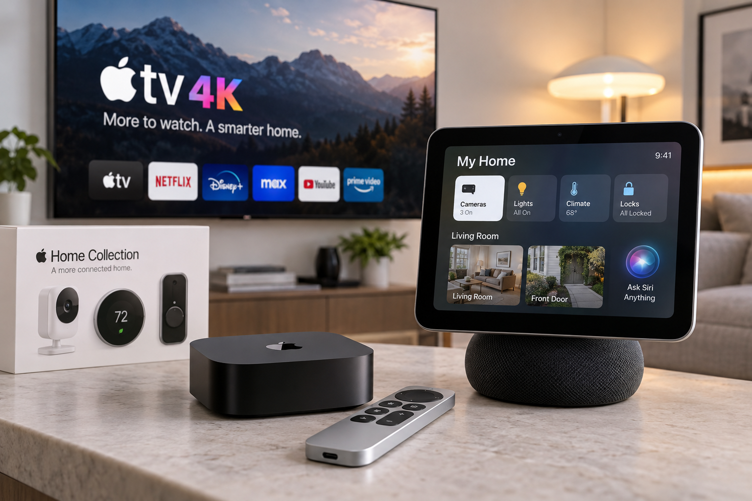 Apple Unveils New Apple TV 4K and HomeView Hub with Siri AI