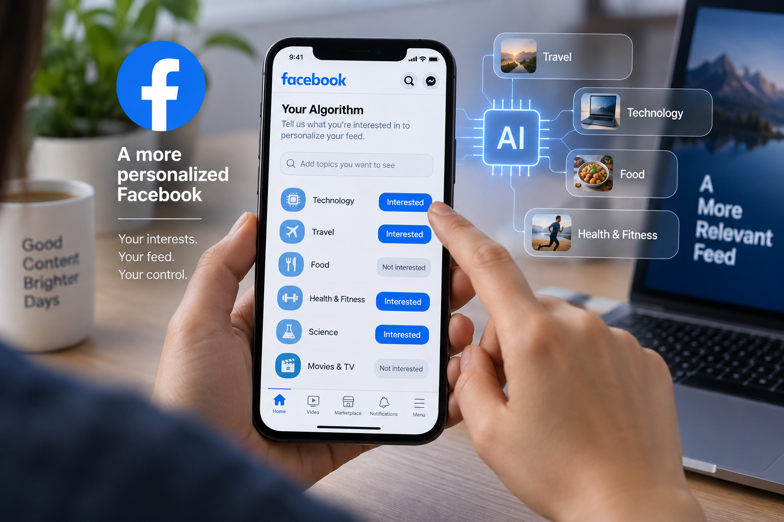 Facebook Unveils AI-Powered Feed Customization Feature