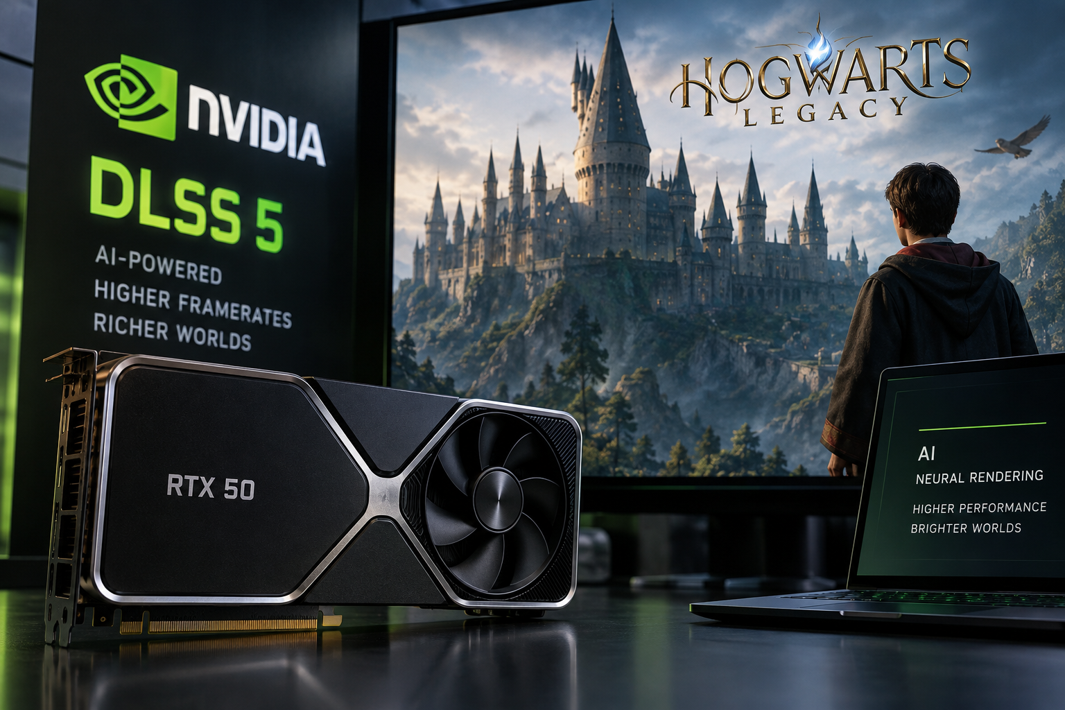 Nvidia Tones Down DLSS 5 for Hogwarts Legacy Debut