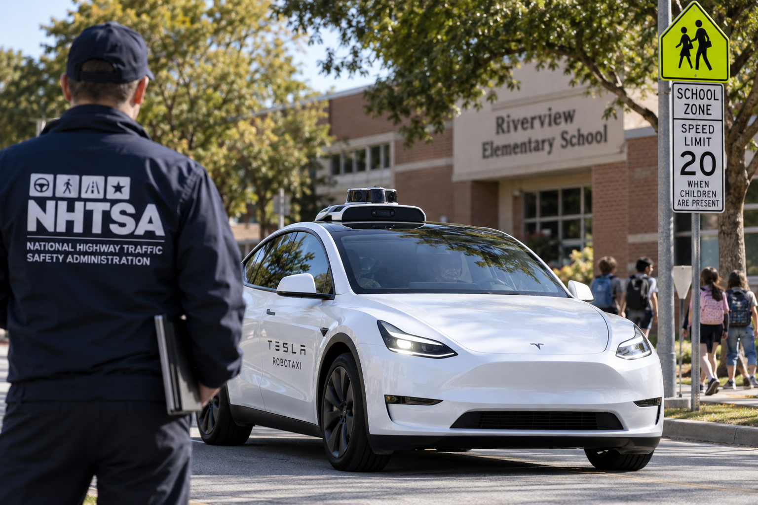 Feds Investigate Tesla Robotaxis for Speeding in School Zones