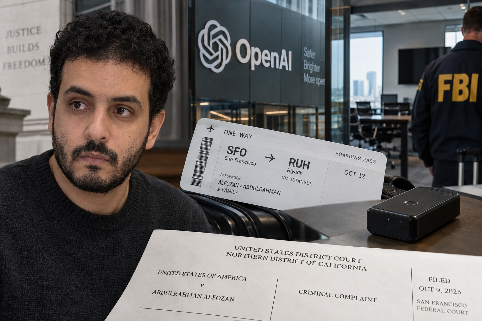 Charged OpenAI Engineer Had One-Way Ticket Out of U.S., Filing Shows