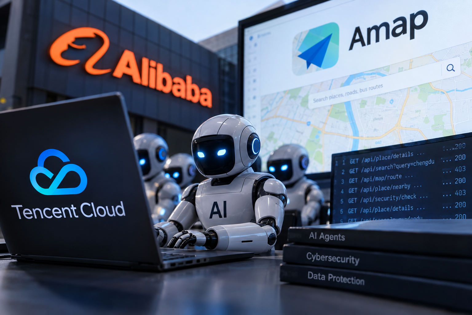 Researchers Trace AI Agents That Probed Alibaba's Amap to Tencent Cloud