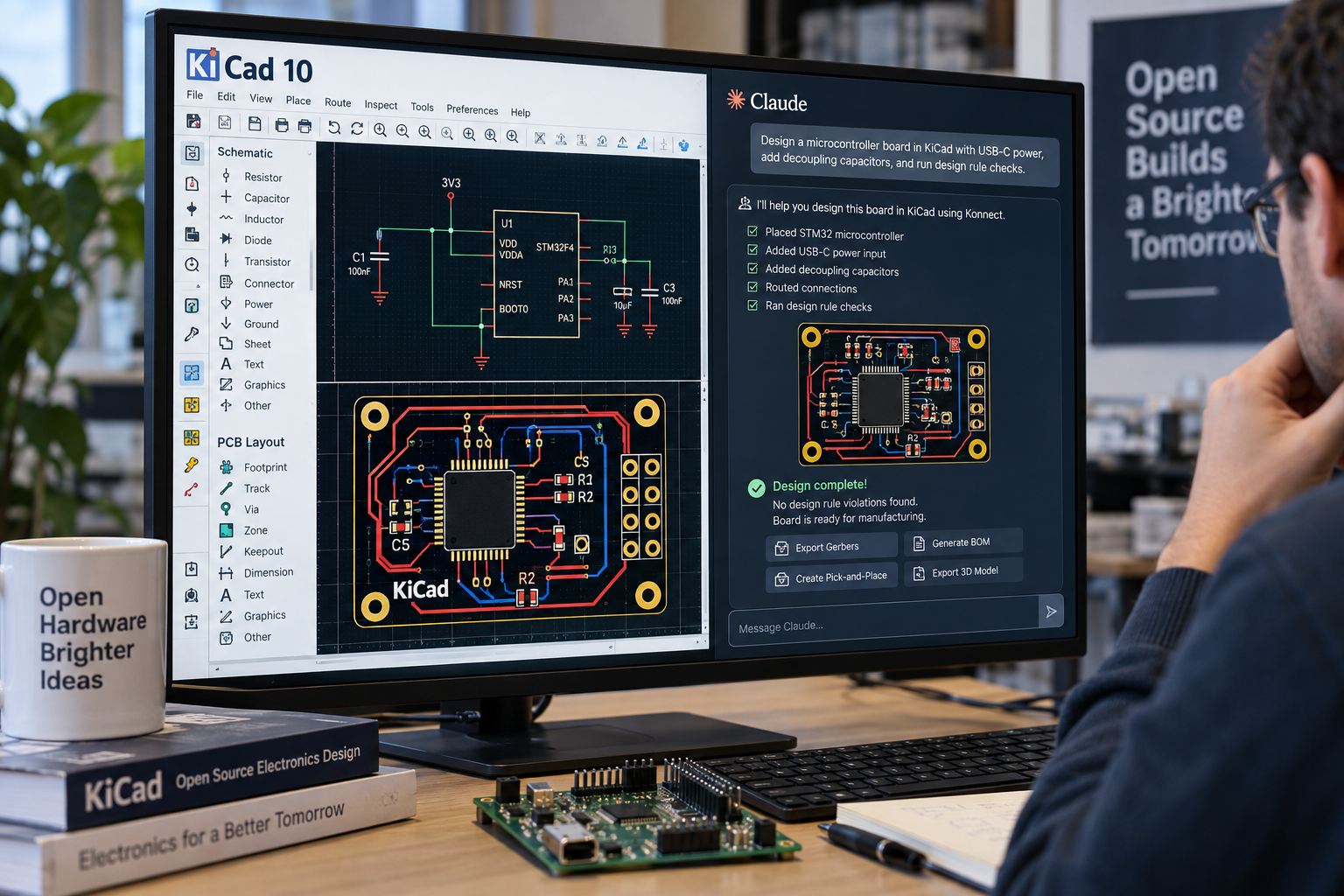 Open-Source Plugin Lets AI Assistants Design Circuit Boards in KiCad 10