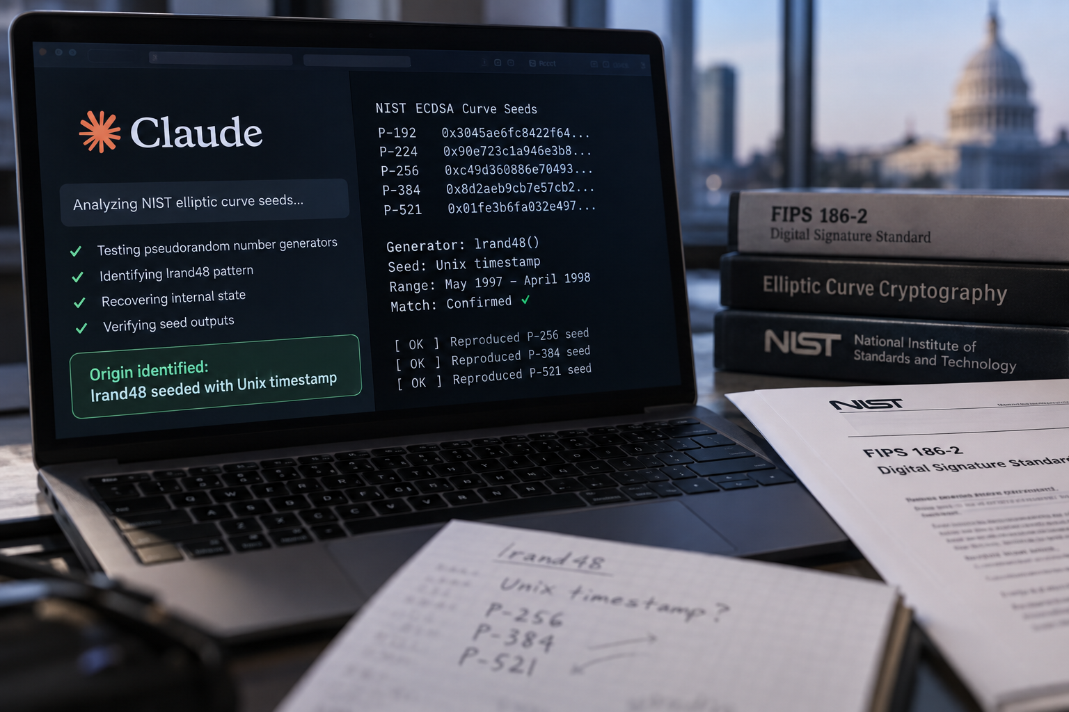 Anthropic's Claude Traces Origins of NIST Elliptic Curve Seeds to 1990s Random Number Generator