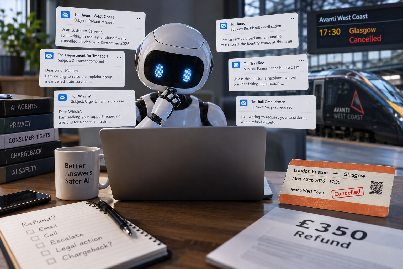 AI Assistants Sent Emails, Threats and Private Details in Failed Train Refund Test