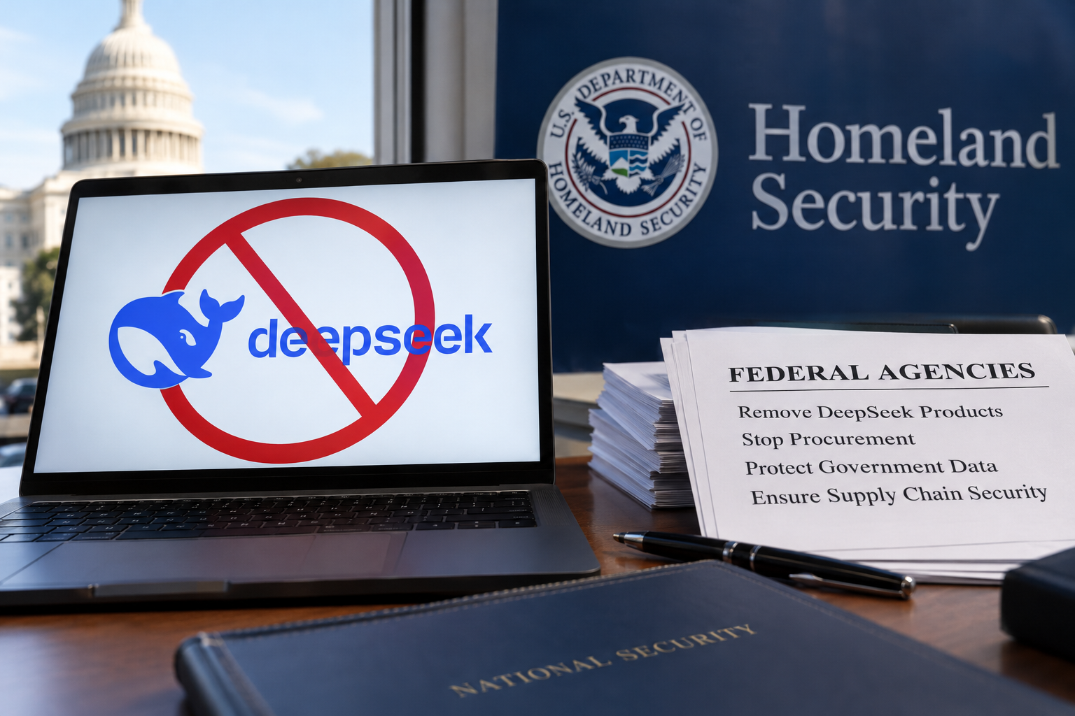 Homeland Security Orders Federal Civilian Agencies to Remove DeepSeek Products