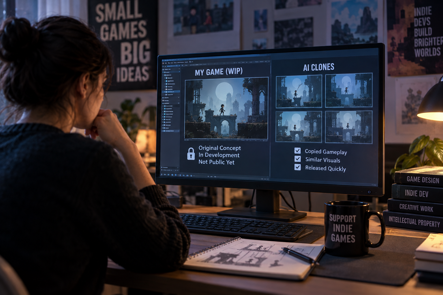 AI Clones Push Indie Developers to Keep Their Work Under Wraps