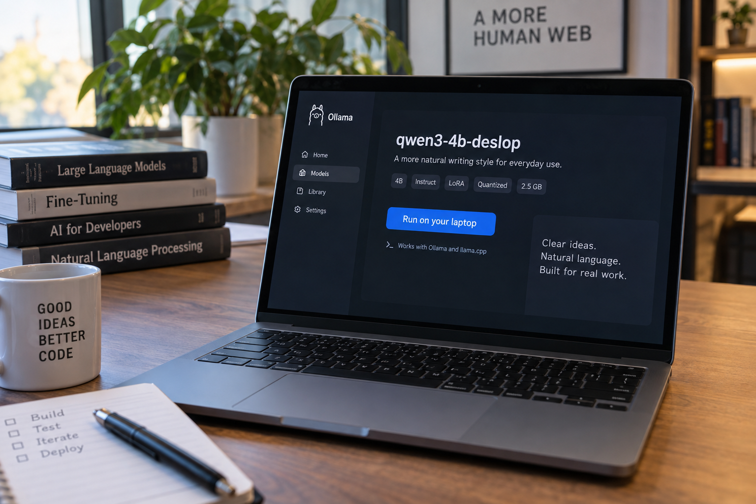 Developer Trains AI Writing Tics Out of Qwen3-4B, Releases Model for Laptops