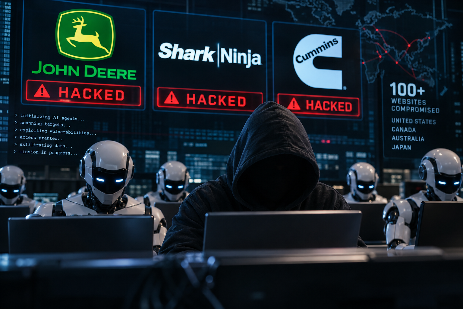 AI Agent Army Breaks Into More Than 100 Websites, Including John Deere and SharkNinja