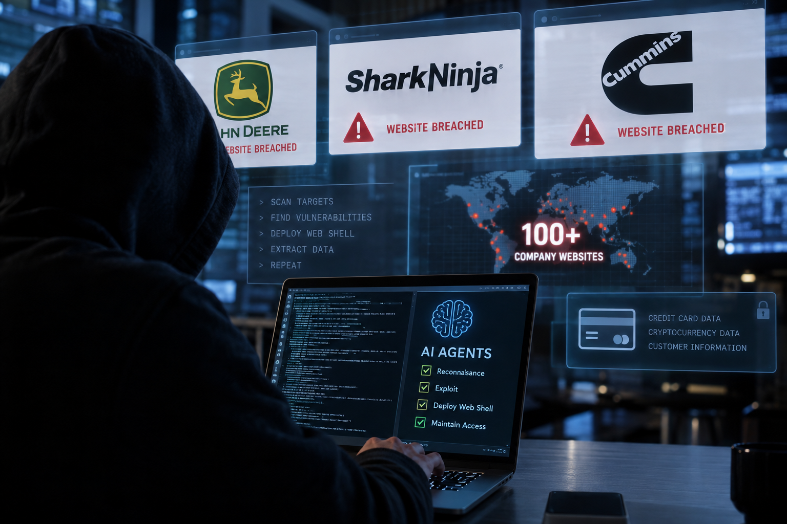 AI Agents Breached More Than 100 Company Websites for a Single Hacker, Researcher Says
