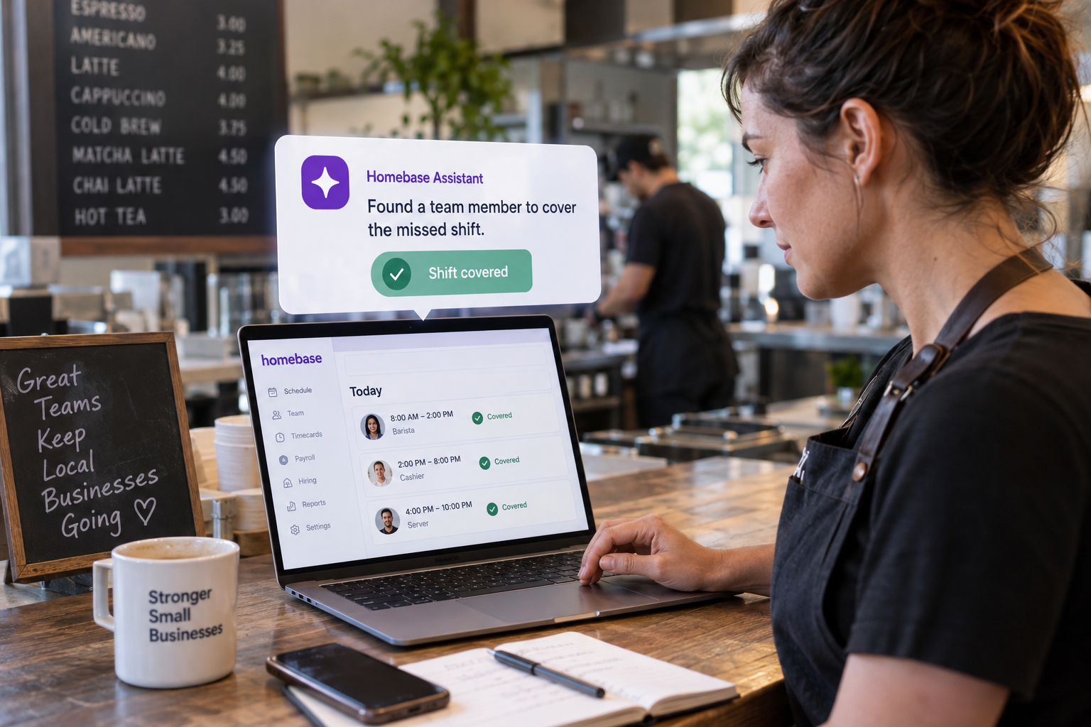 Homebase Launches AI Assistant That Finds Cover for Missed Shifts