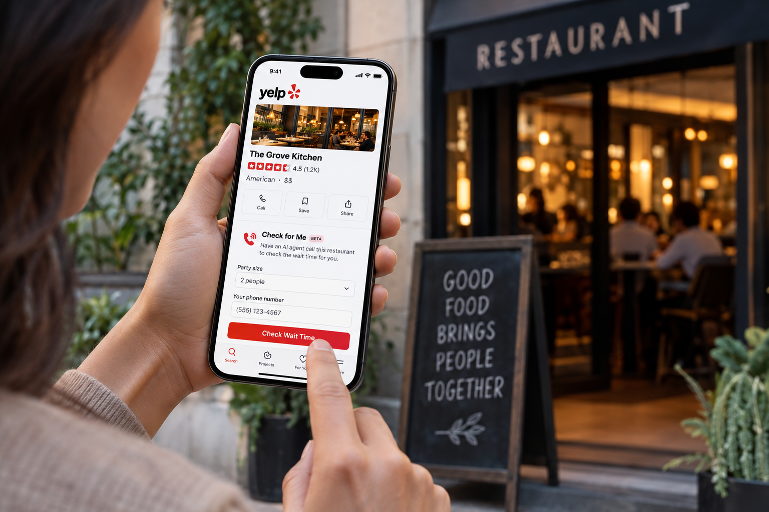 Yelp Launches AI Voice Agent That Calls Restaurants to Check Wait Times