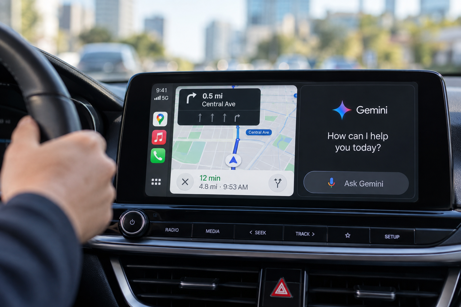Google Brings Conversational Gemini to Apple CarPlay Maps