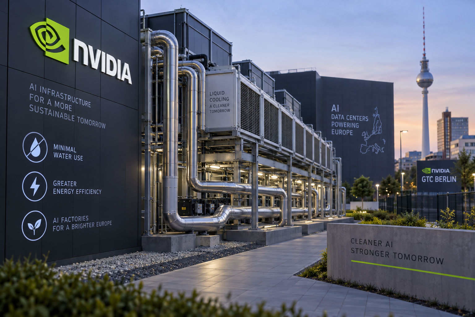 Nvidia Says European AI Data Centers Are Adopting DSX to Cut Water Use
