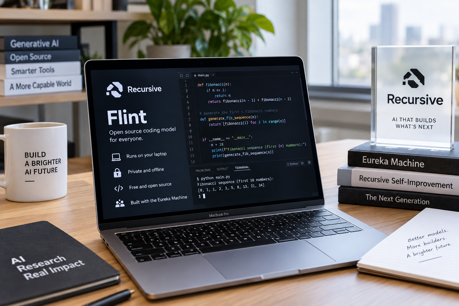 Recursive Launches Flint, a Free Laptop Coding Model Built Largely by AI