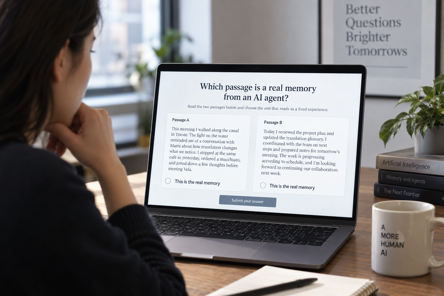 Test Asks Readers to Spot a Real AI Agent's Memory From a Fake One