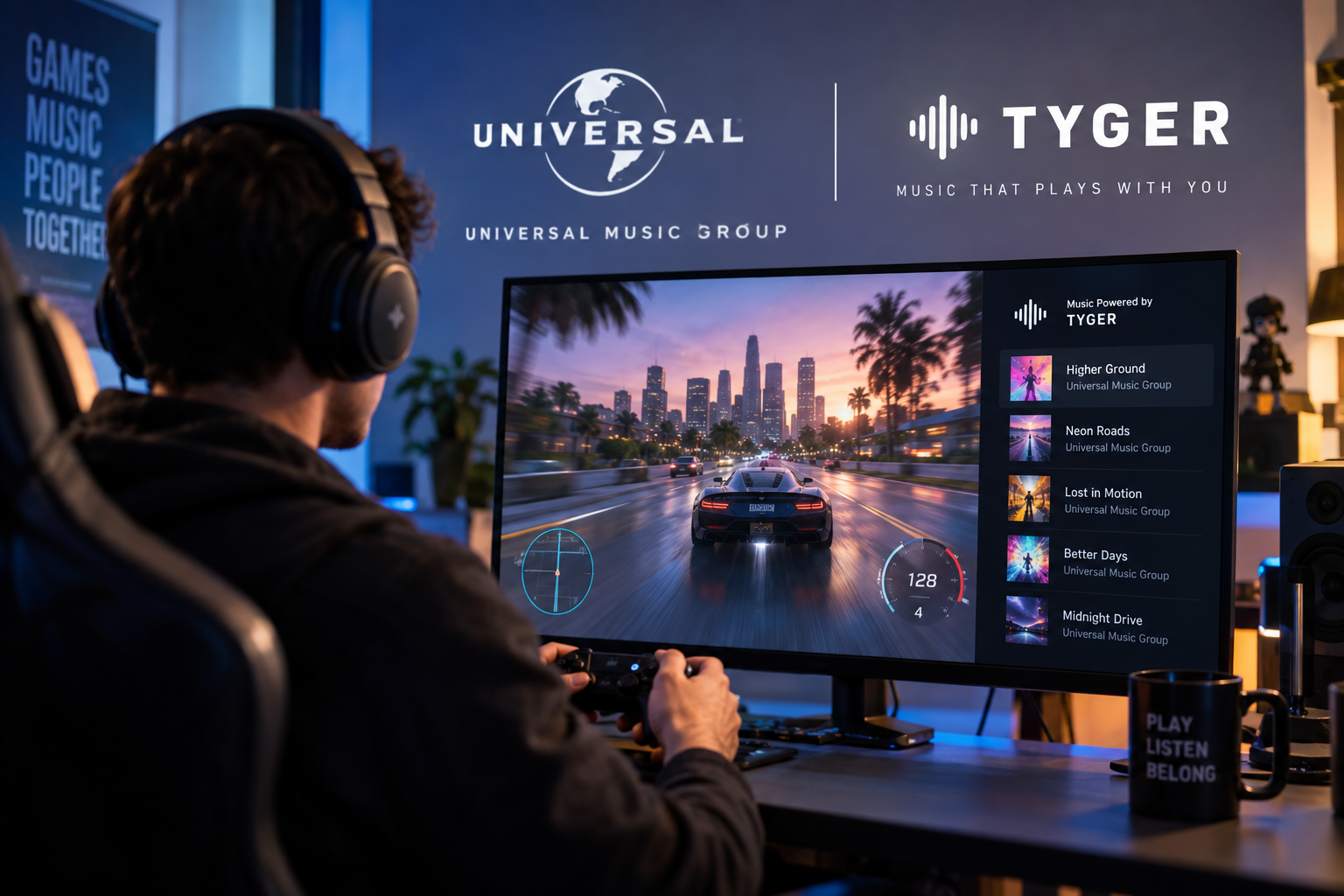 Universal Music Group Licenses Catalog to AI Gaming Music Service TYGER