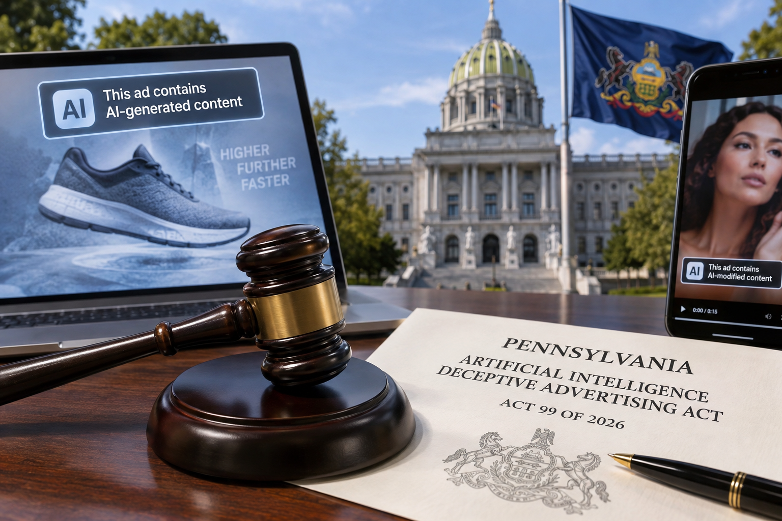 Pennsylvania Requires Labels on Misleading AI-Generated Ads, With Fines of Up to $3,000