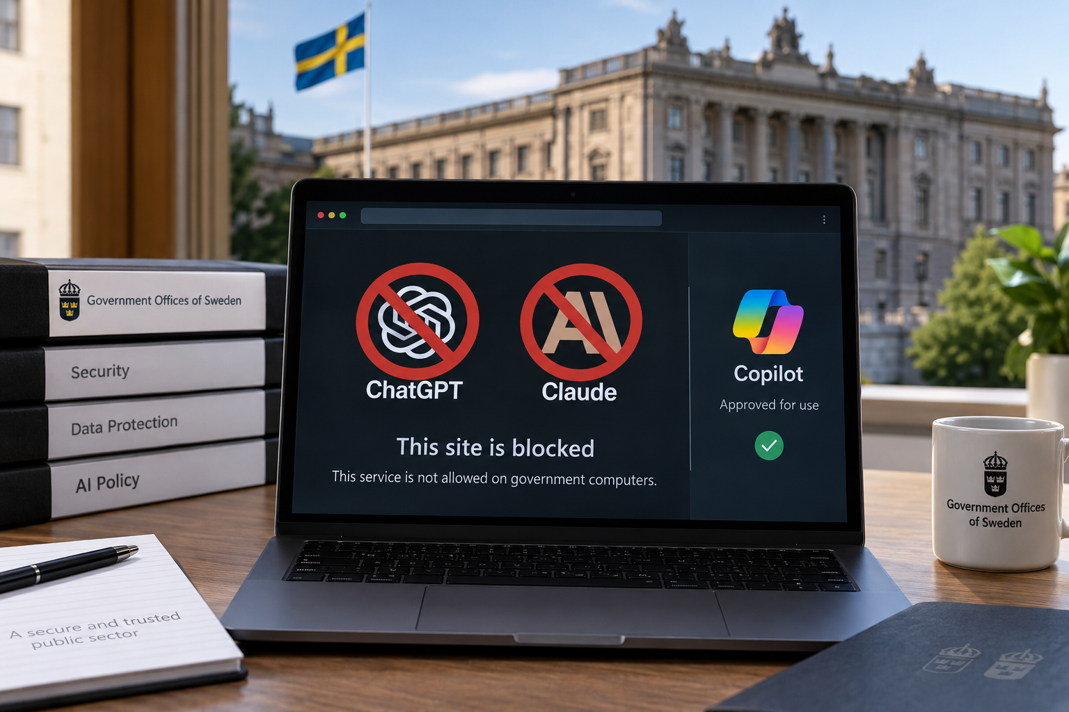 Swedish Government Offices Block ChatGPT and Claude on Work Computers