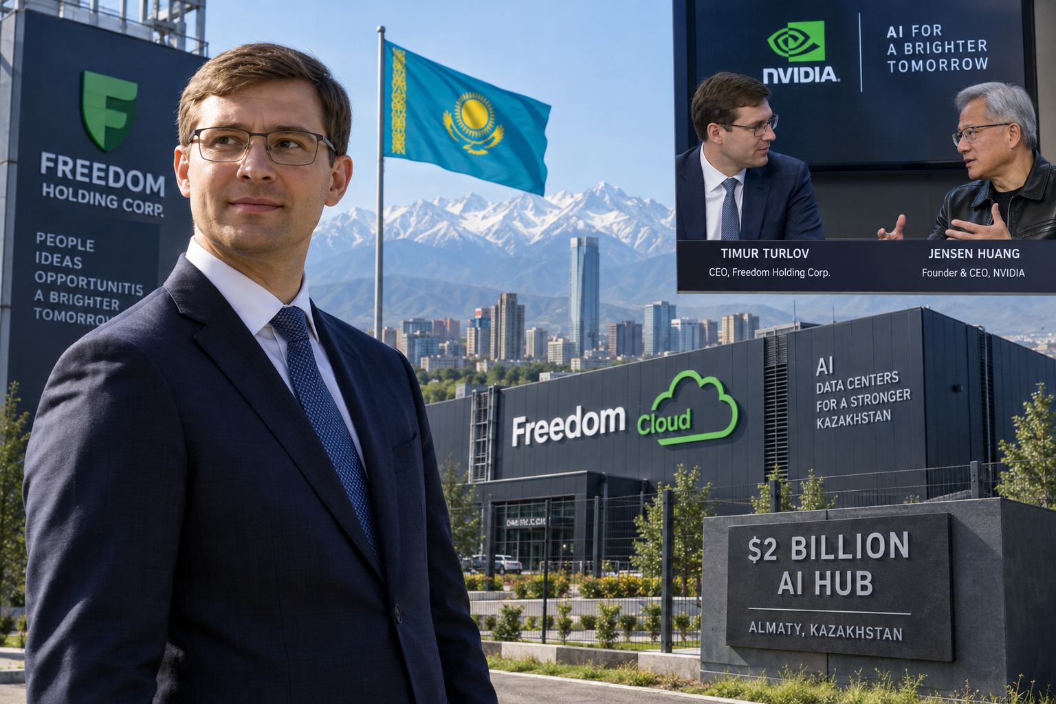 Freedom Holding Plans $2 Billion AI Hub in Kazakhstan, Says Demand Already Doubles Capacity