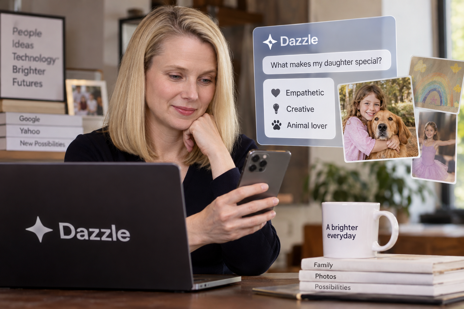 Marissa Mayer Defends Asking Her AI App to Describe Her Daughter