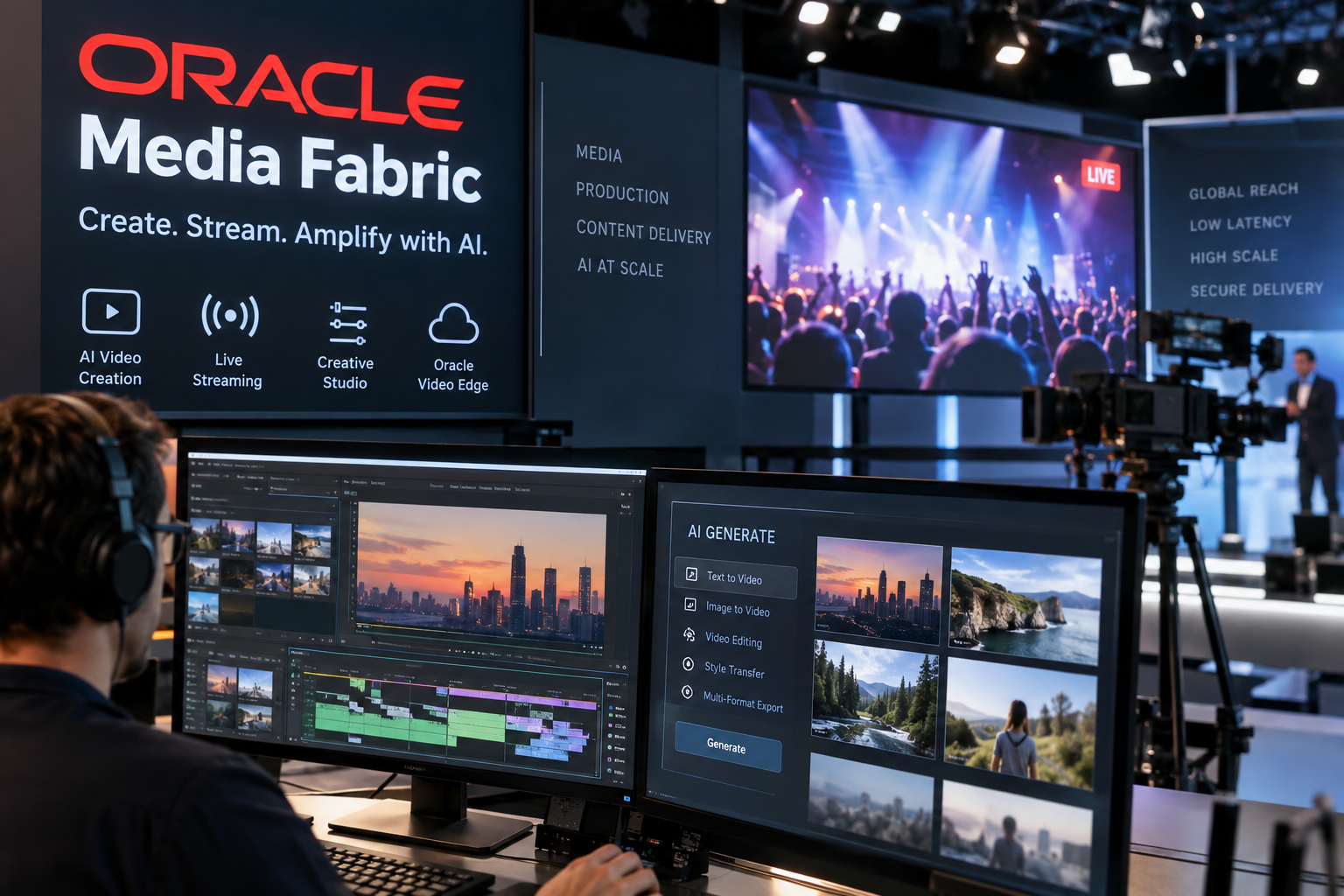 Oracle Launches Media Fabric, Combining AI Video Tools and Live Streaming in One Platform