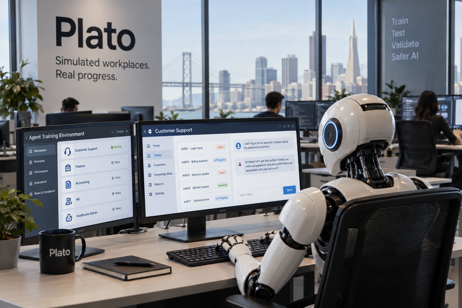 Plato raises $16M to build fake workplaces where AI agents learn real jobs